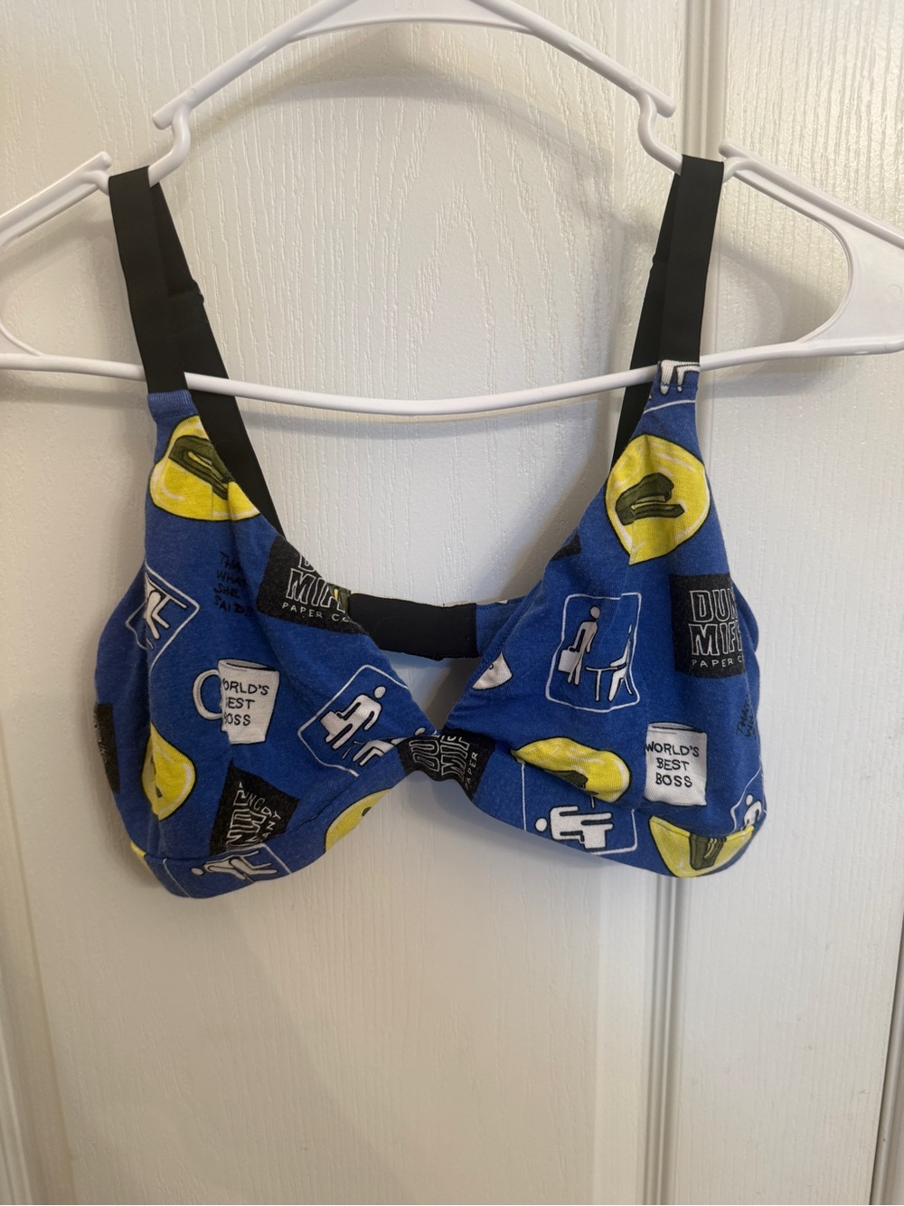 Womens blue The Office bra - meundies
